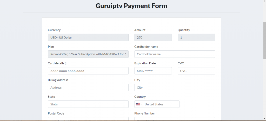 Payment Form