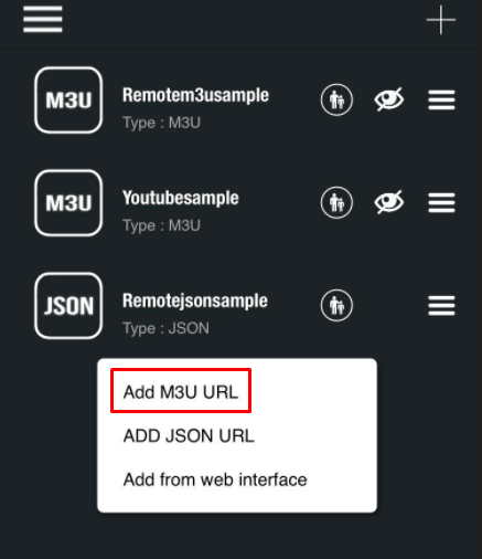 Add M3U URL