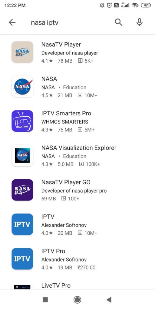 NASA IPTV