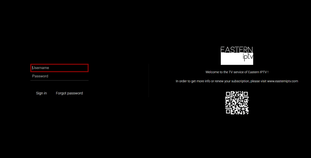 login - Eastern IPTV