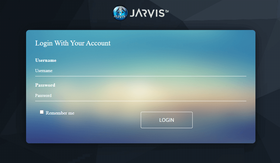 Jarvis IPTV - Web player