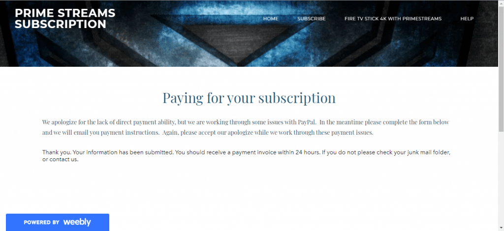 Prime Streams IPTV