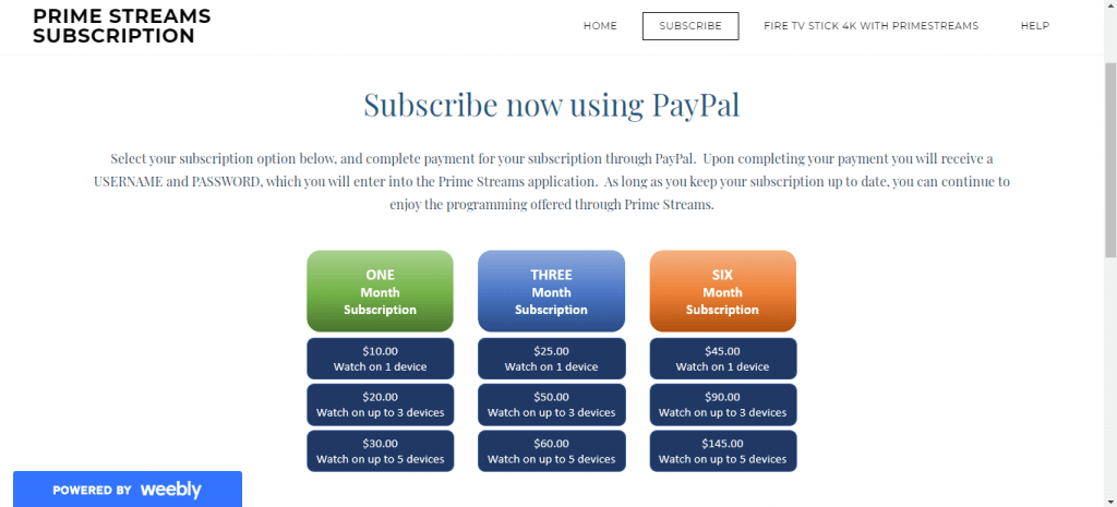 Prime Streams IPTV