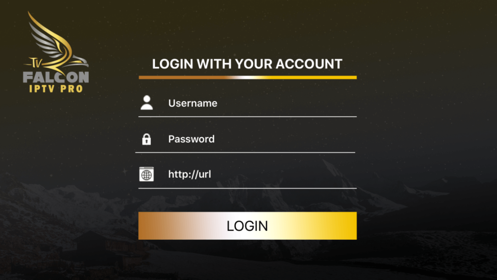 falcon iptv pro - login