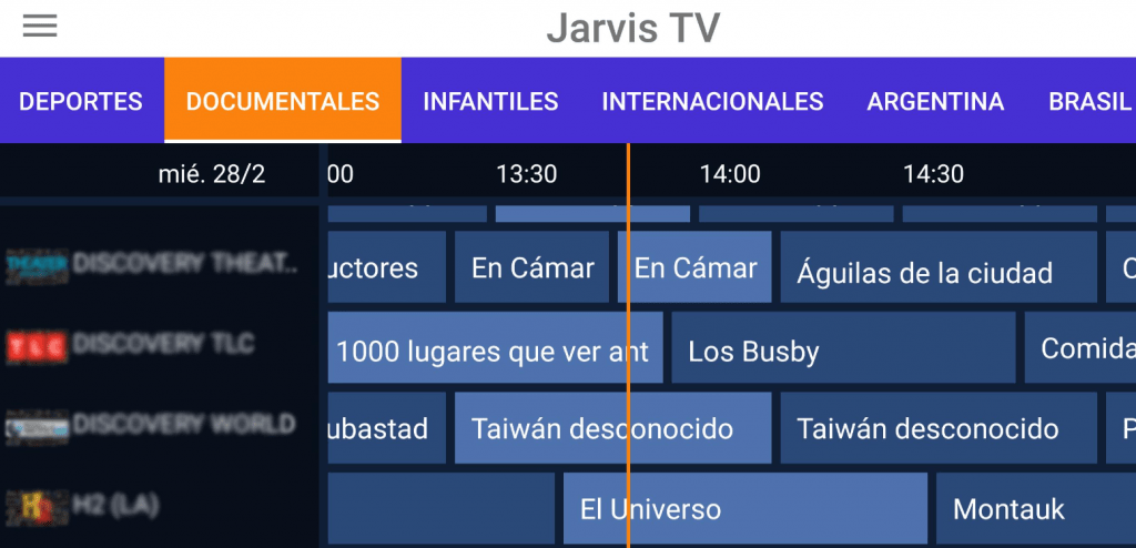Jarvis IPTV - channels