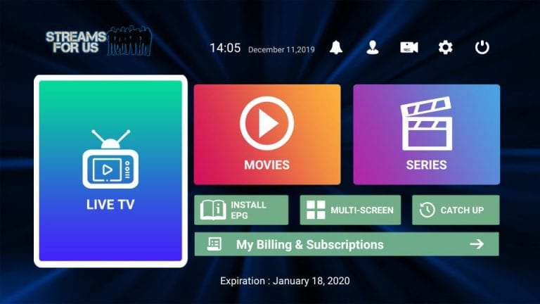 Streams for US IPTV