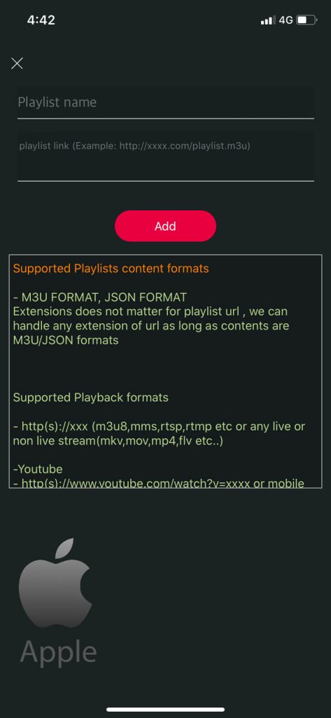 Add button