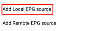 Add local EPG source