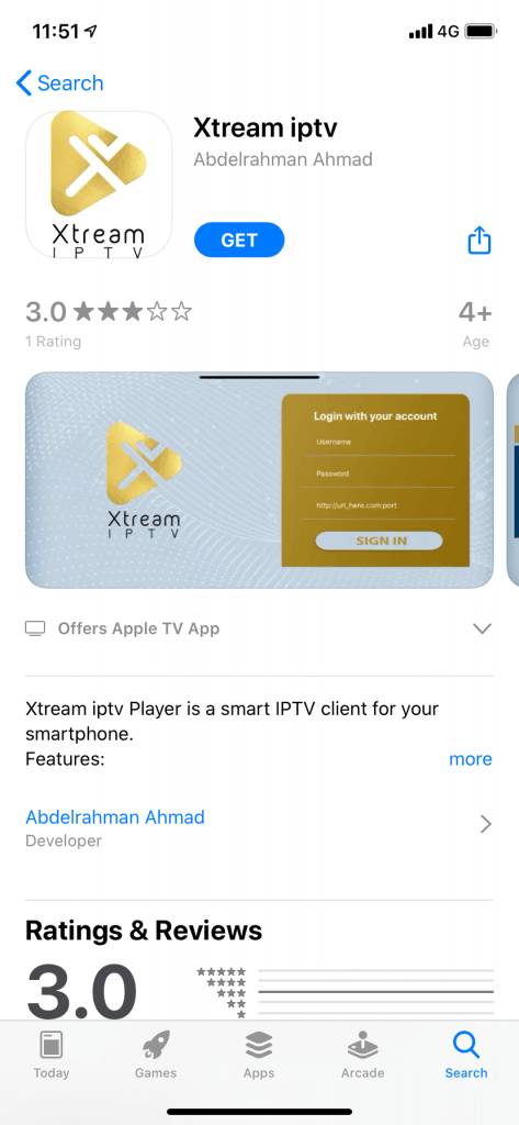 Smart iptv xtream player
