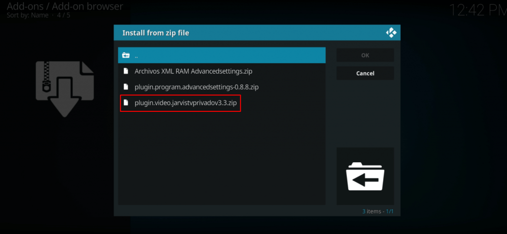 Jarvis IPTV - plugin zip