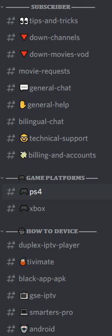 Information on discord
