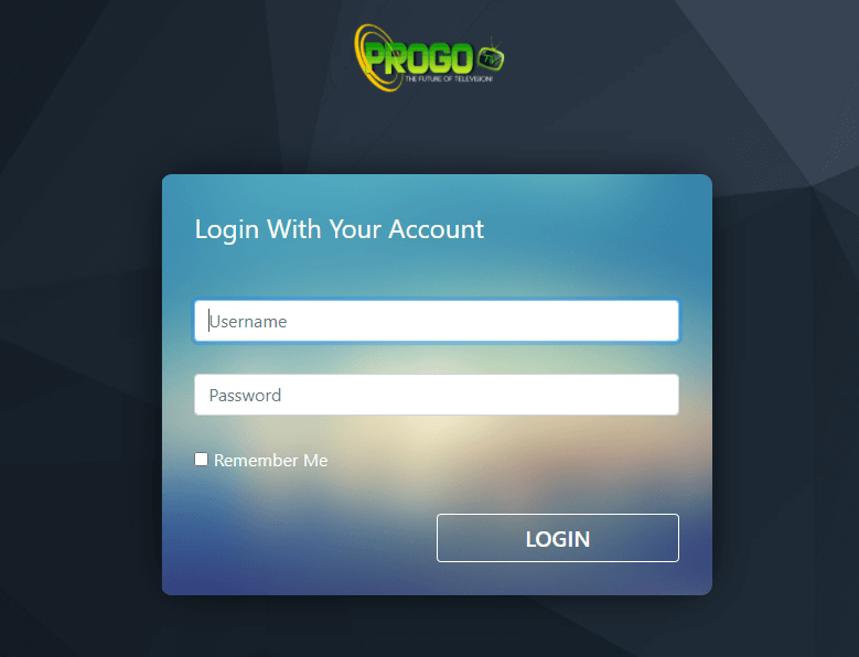 Progo IPTV - web player