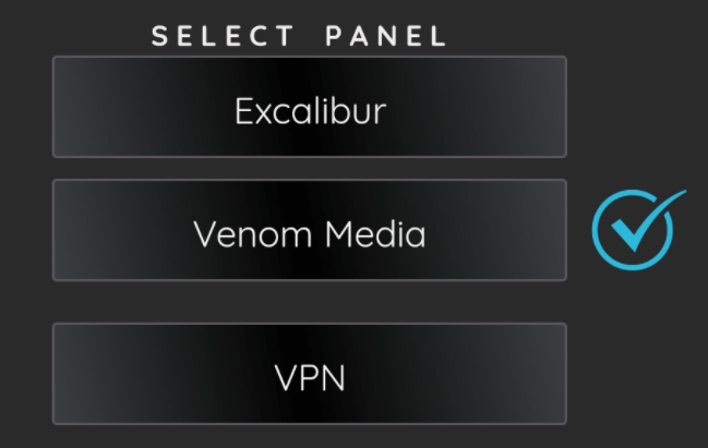 Select panel