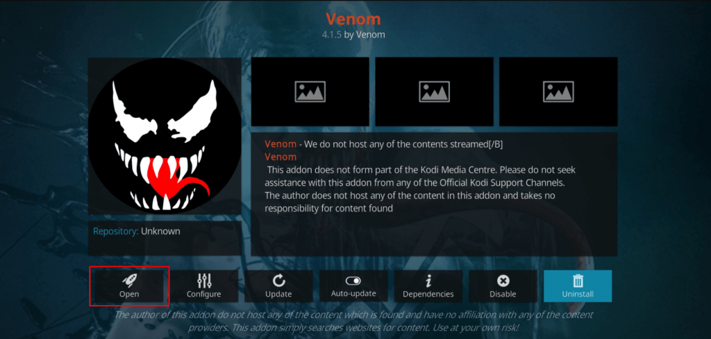 open - Venom IPTV