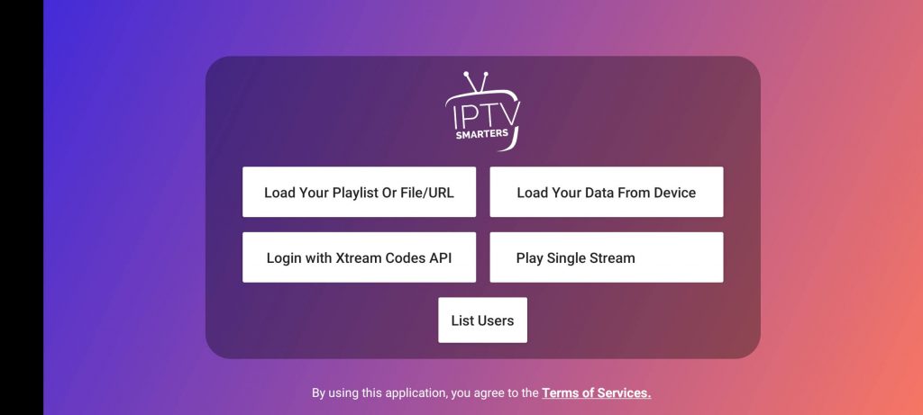 Login with xtream codes API