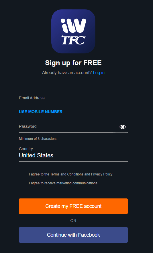 Create a free account - TFC IPTV