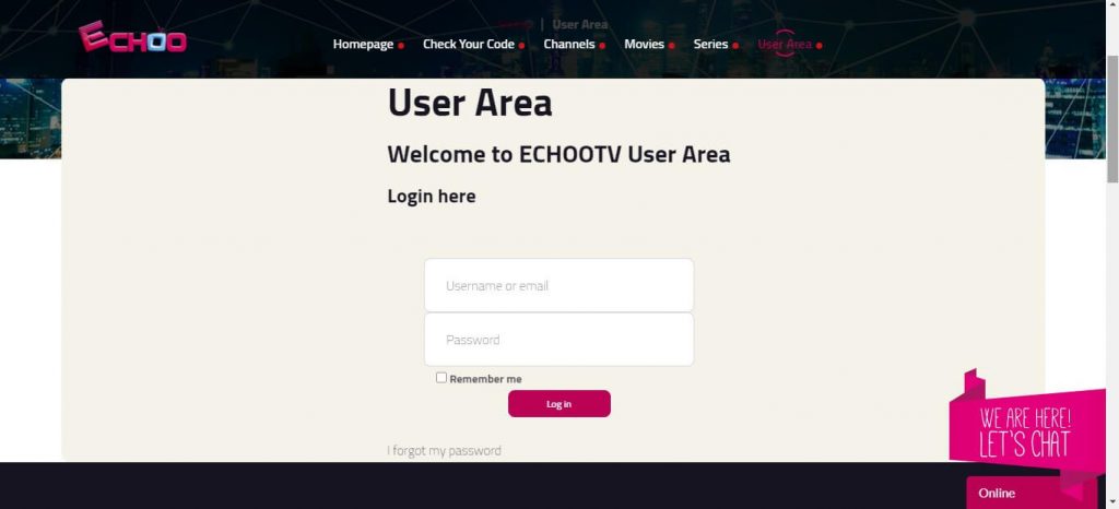 User Area