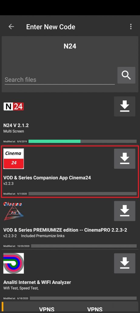 Cinema 24 - filelinked