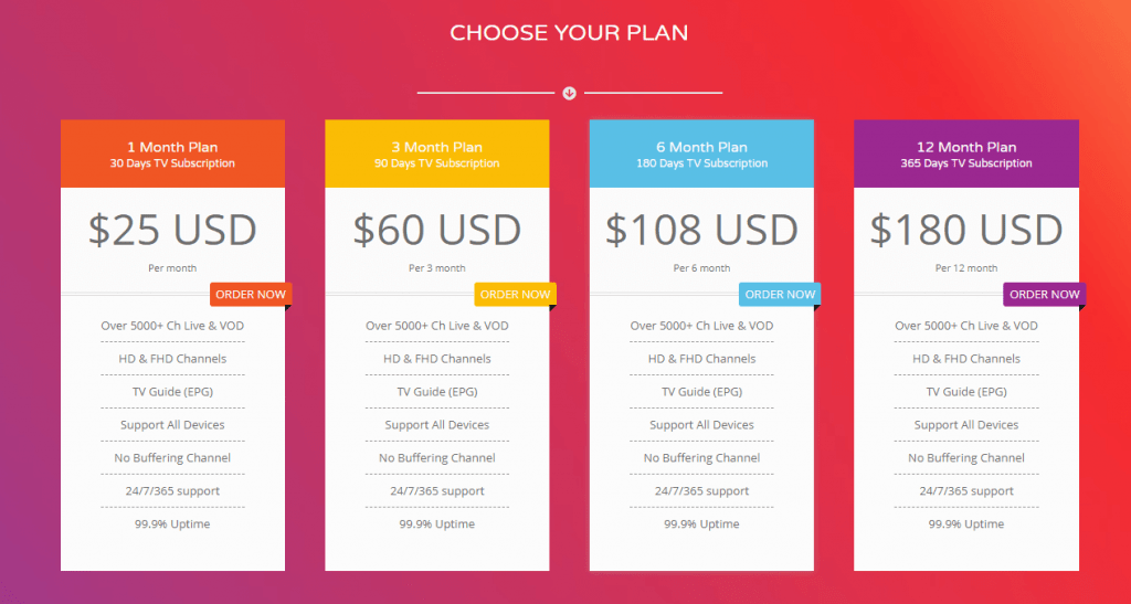 pricing - Prime IPTV