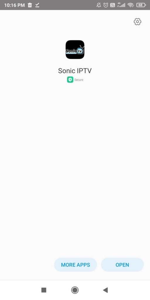 Select Open button