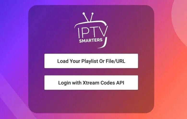 Select playlist type of Abonnement IPTV