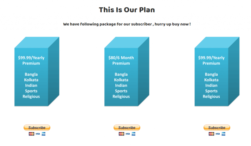 plan - Bee IPTV