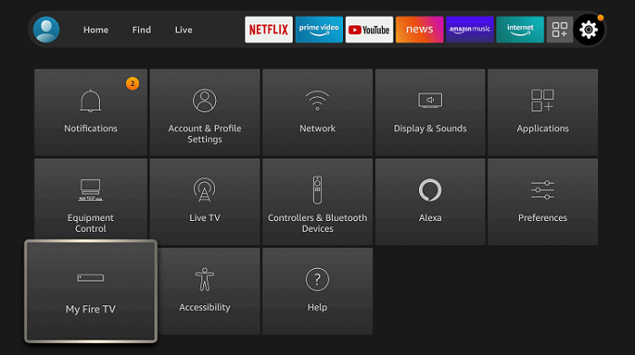 Vue Media IPTV - My Fire TV