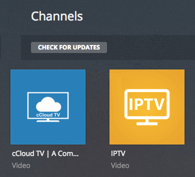 Choose cCloudTV and install it