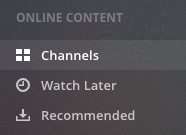 Choose Channels option
