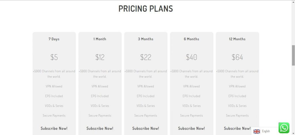 Choose a Subscription plan