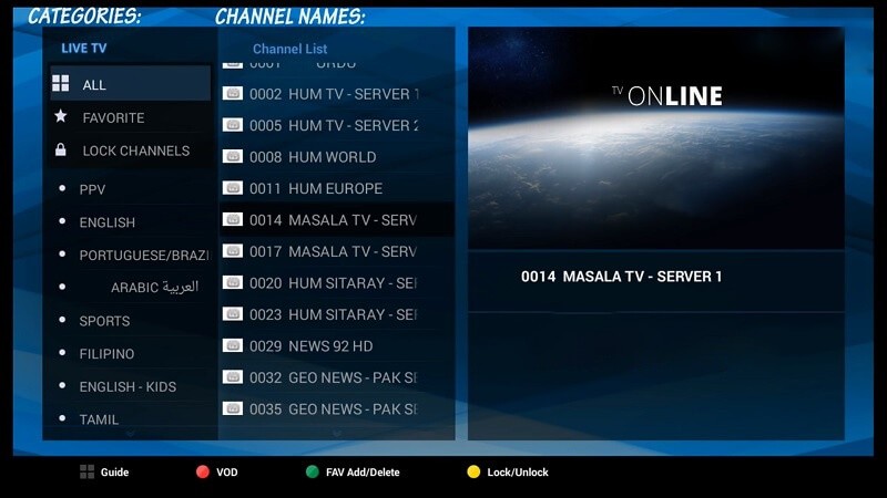 Stream IPTV content