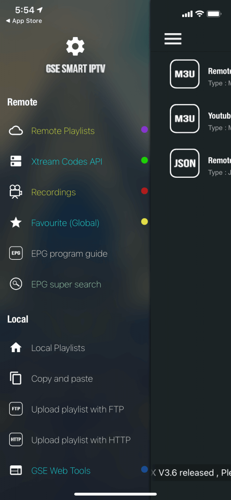 Remote Playlists option