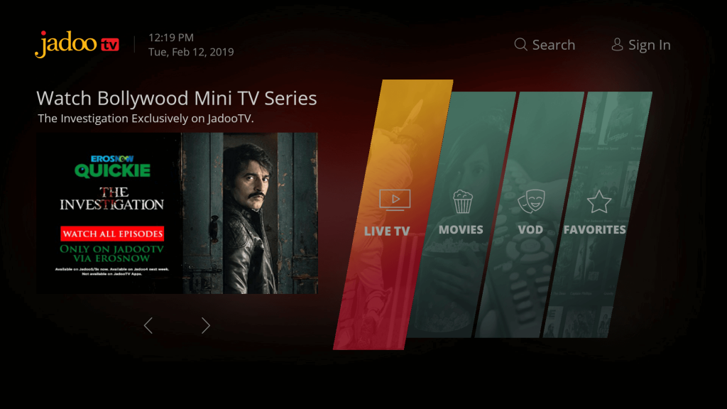 JadooTV on Firestick
