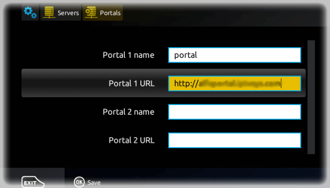 Enter the Portal URL