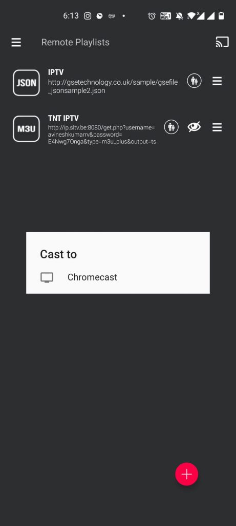 Choose your Chromecast device 