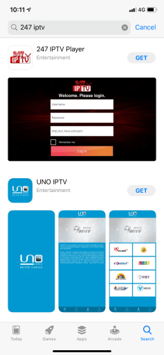 Search for 247 IPTV Player to stream Necro IPTV