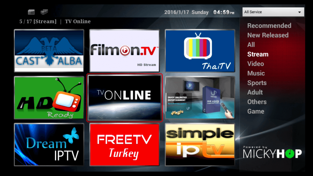 TV Online app