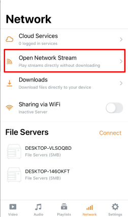 Open Network Stream