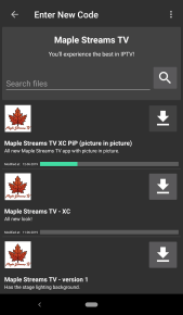 Install- Maple Streams IPTV