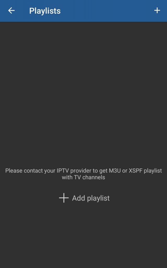 CLick on the App playlist option