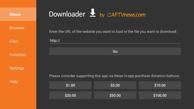 Enter Smart IPTV Apk in the Downloader