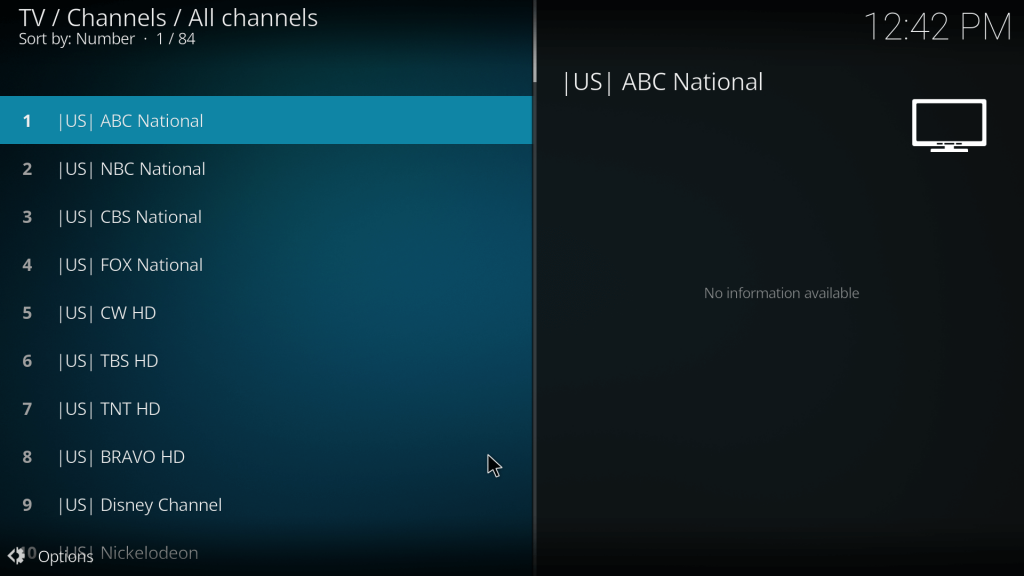 Stream Yeah IPTV on Kodi