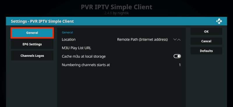 Select General to stream Yeah IPTV