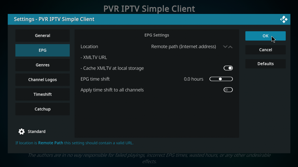 EPG IPTV