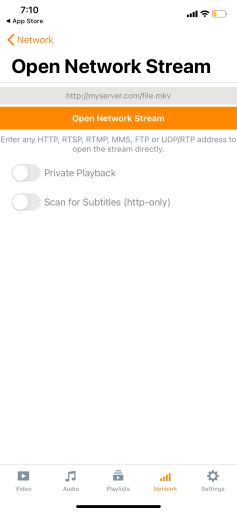 Open Network Stream
