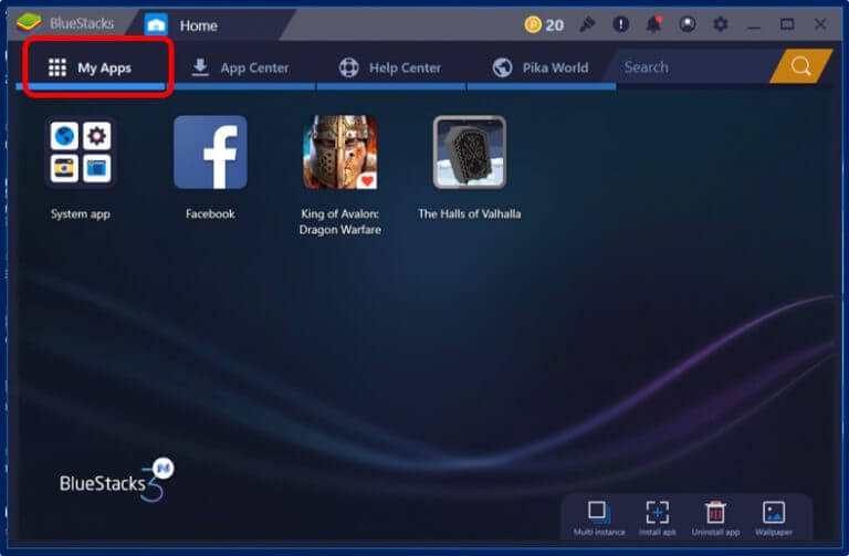 install bluestacks