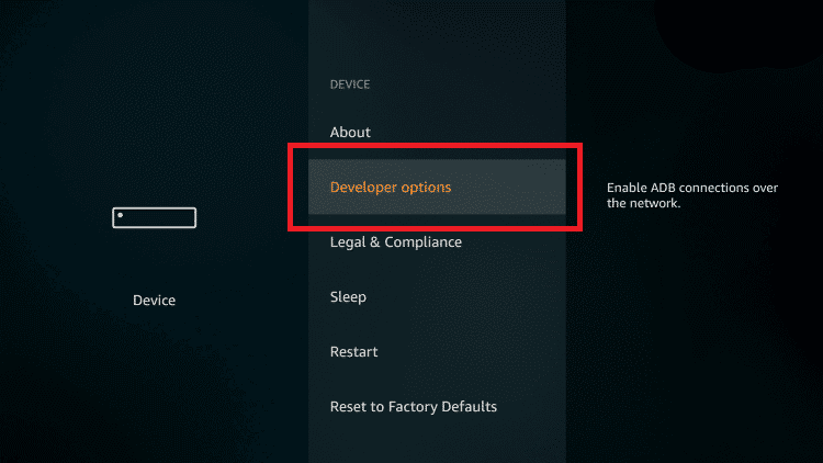 developer options