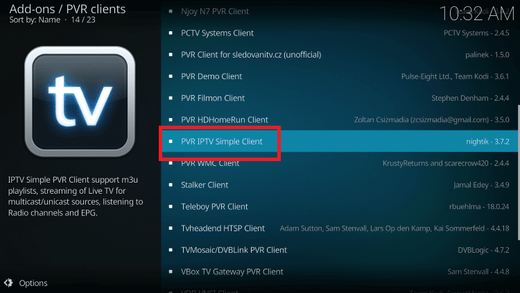 PVR IPTV Simple Client PVR IPTV