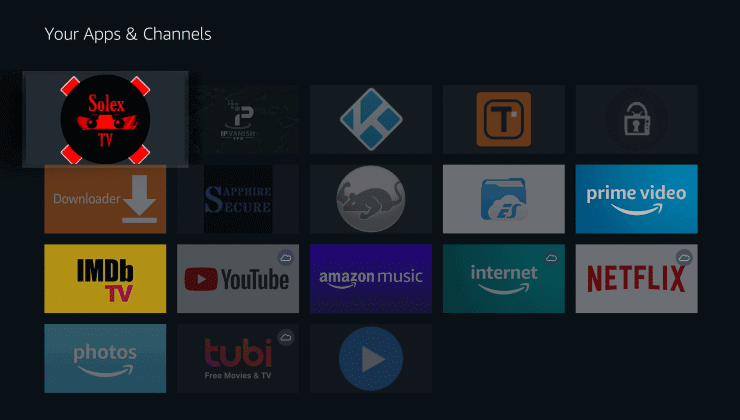 Select Solex TV app