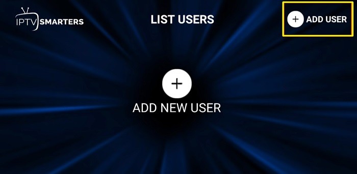 Add User button